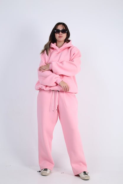Plain Oversized Hoodie - Pink