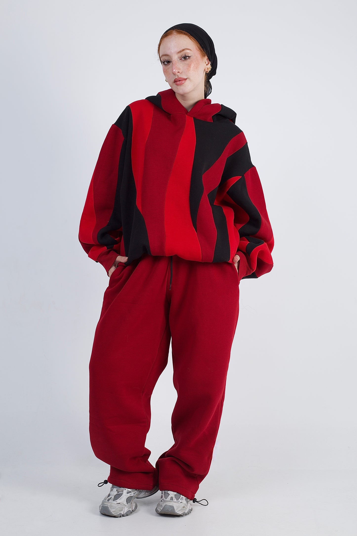 Plain Sweatpants - Burgundy