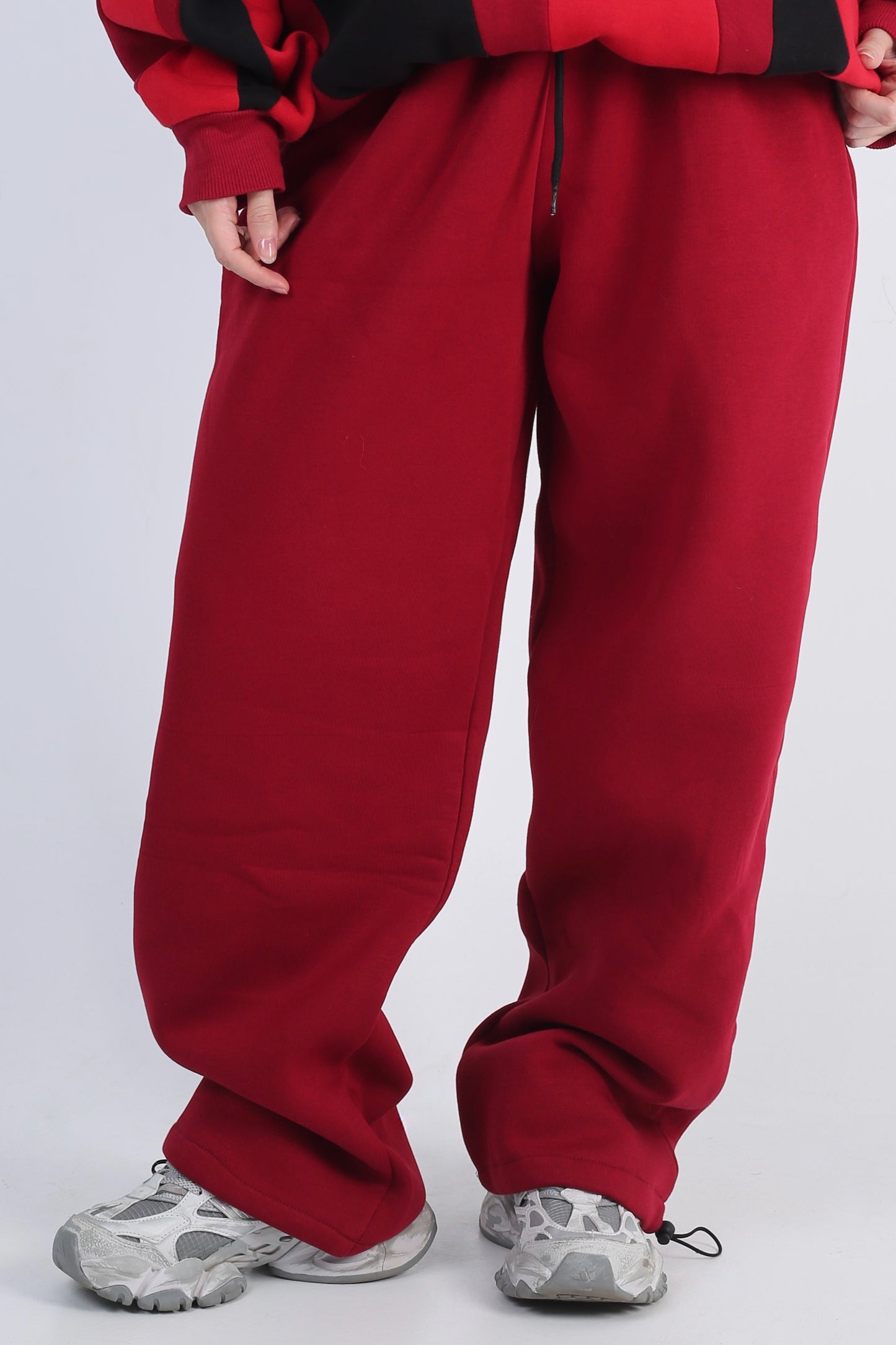 Plain Sweatpants - Burgundy