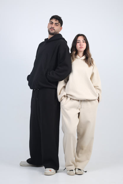 Plain Sweatpants - Black